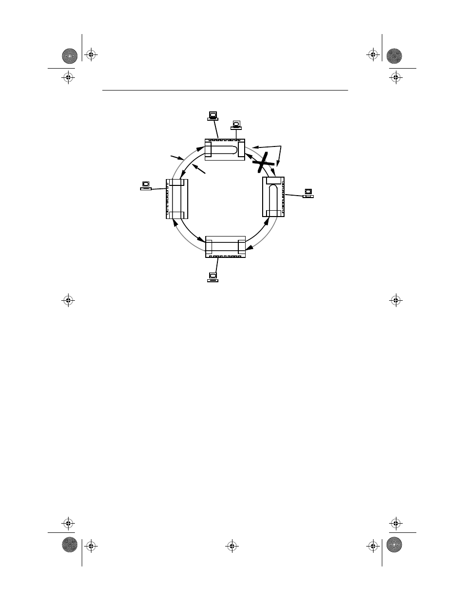 Ansi standard x3t9.5, Figure a-2. wrapping a broken ring | Cabletron Systems BRIM-F6 User Manual | Page 28 / 41