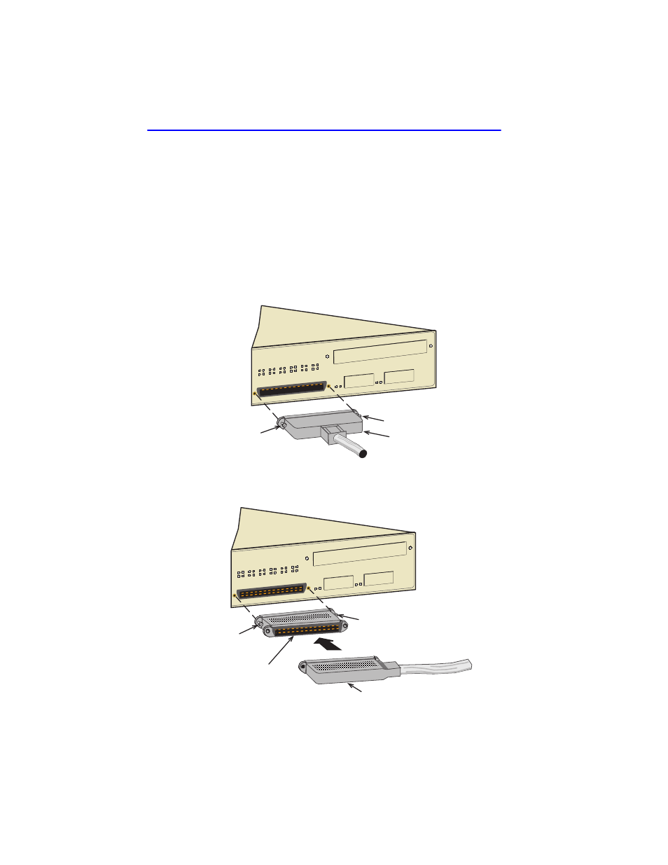 Rj21 screw screw, Rj21 angle adapter, Screw | Screw rj21right-angled connector | Cabletron Systems 2E42-27 User Manual | Page 38 / 164