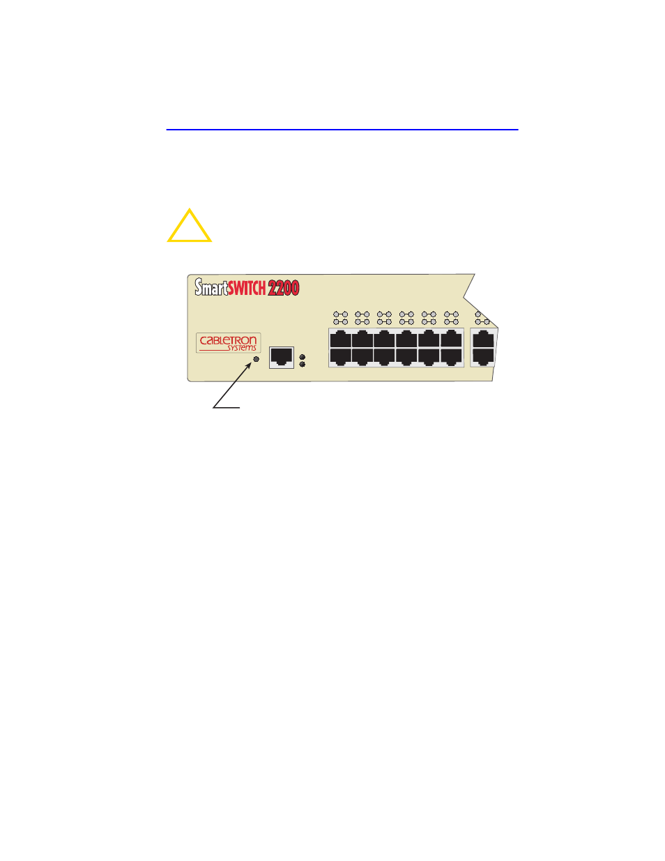 4 using the reset button, Using the reset button -7 | Cabletron Systems 2E42-27 User Manual | Page 51 / 164