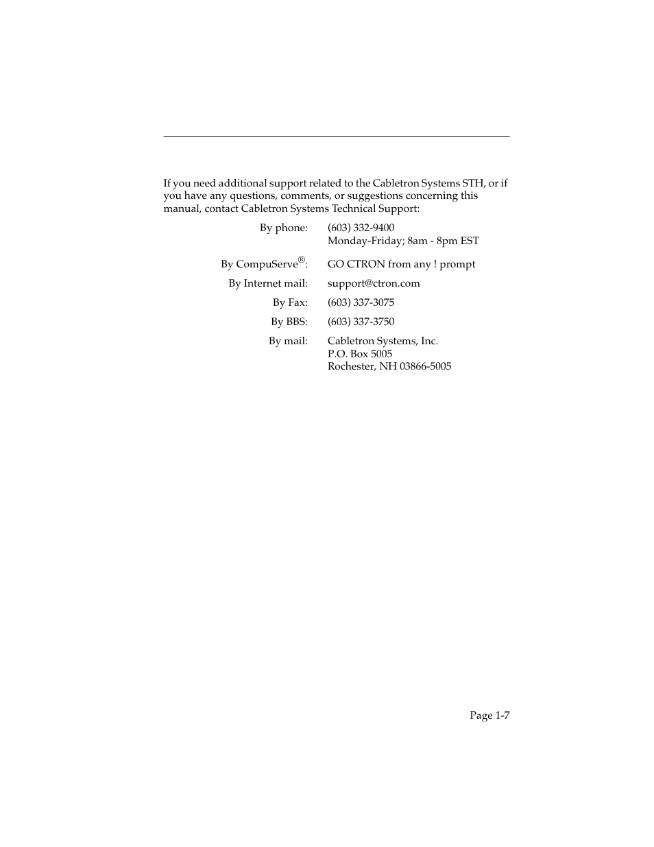 Cabletron Systems STHI 44 STHI-44 User Manual | Page 15 / 35