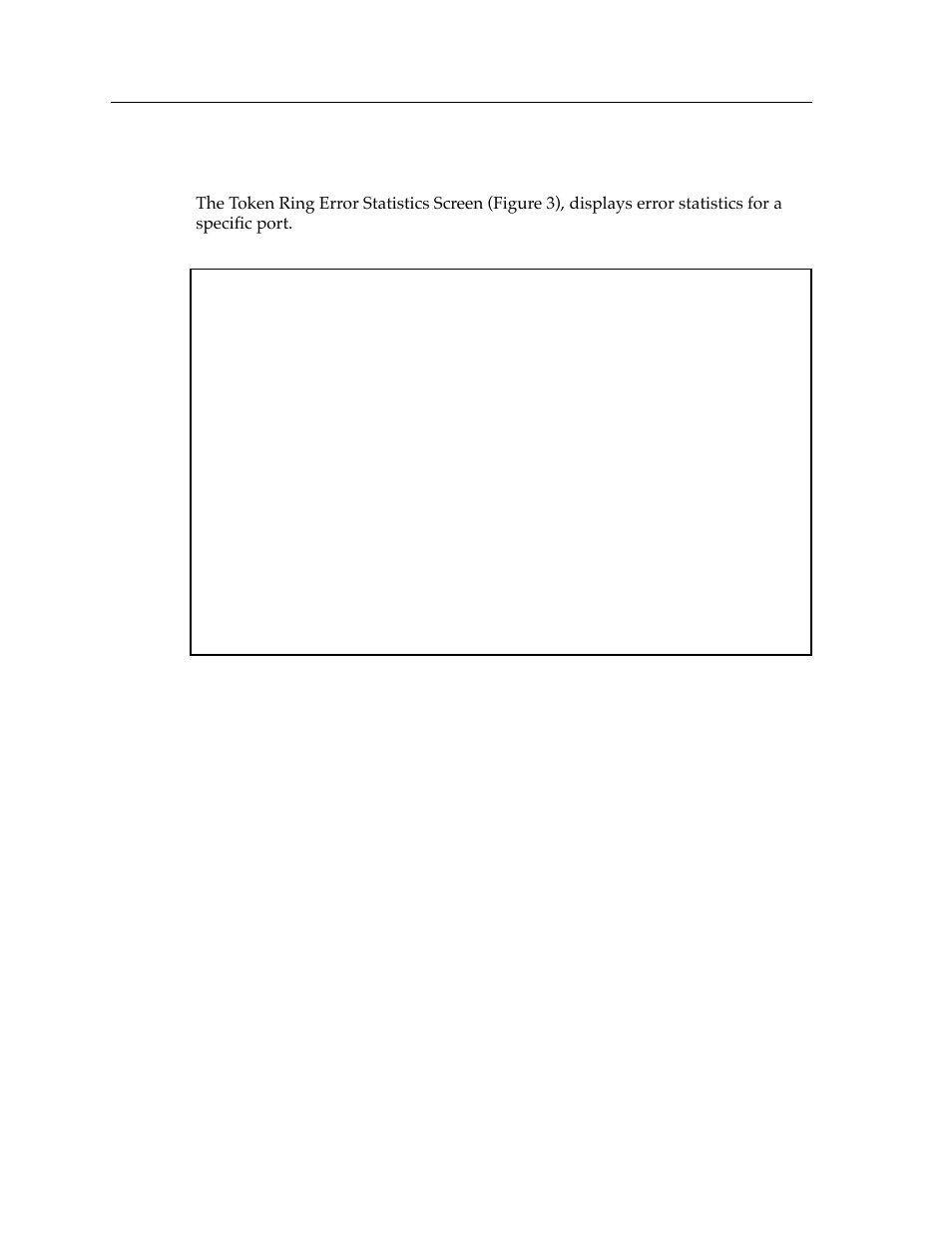 Token ring error statistics | Cabletron Systems 9T427-16 User Manual | Page 14 / 16