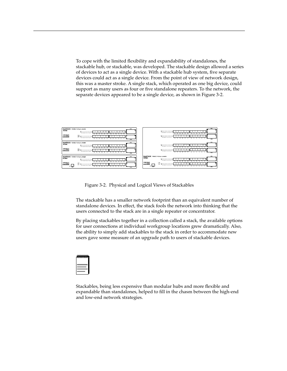 Stackables, Stackables -4, Physical organization logical organization | Cabletron Systems switches User Manual | Page 26 / 132