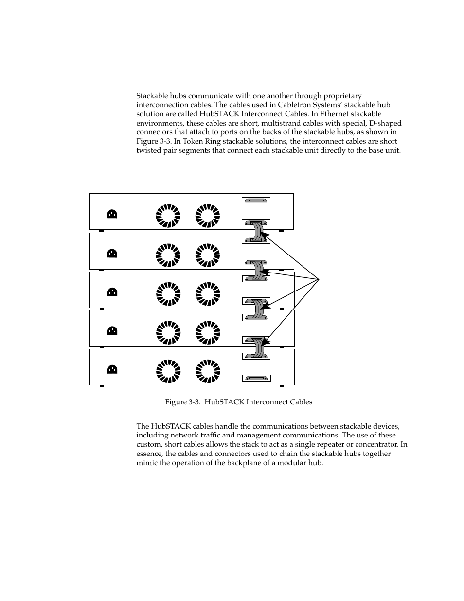 How stacks work, How stacks work -5, Stackables 3-5 the workgroup approach | Cabletron Systems switches User Manual | Page 27 / 132