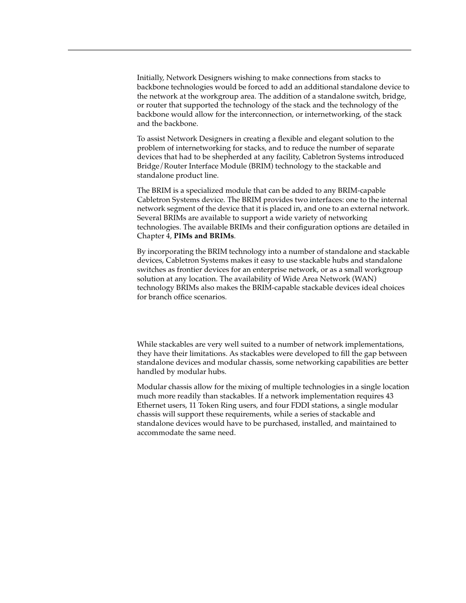 Limitations of stacks, Limitations of stacks -7 | Cabletron Systems switches User Manual | Page 29 / 132