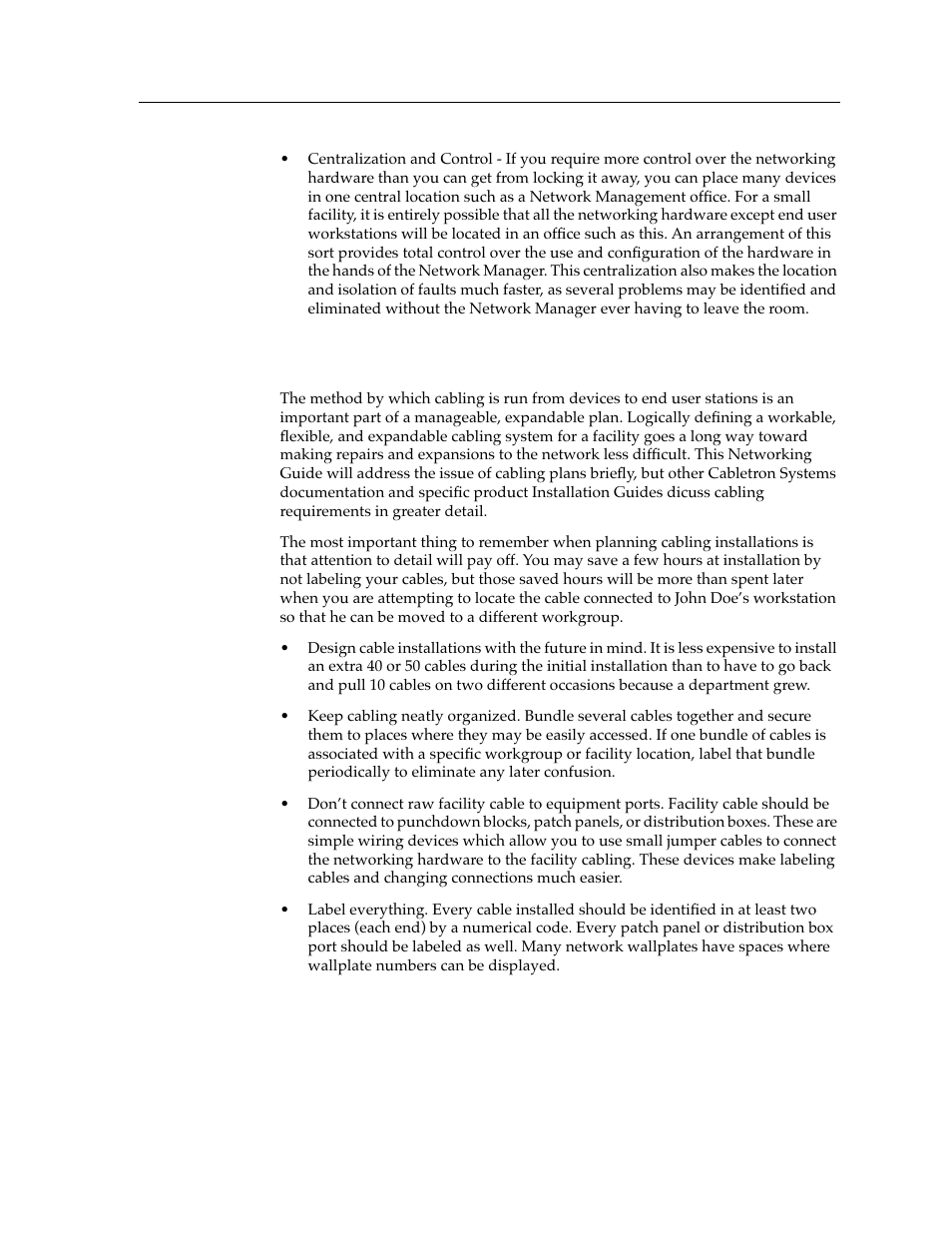 Cabling | Cabletron Systems switches User Manual | Page 51 / 132