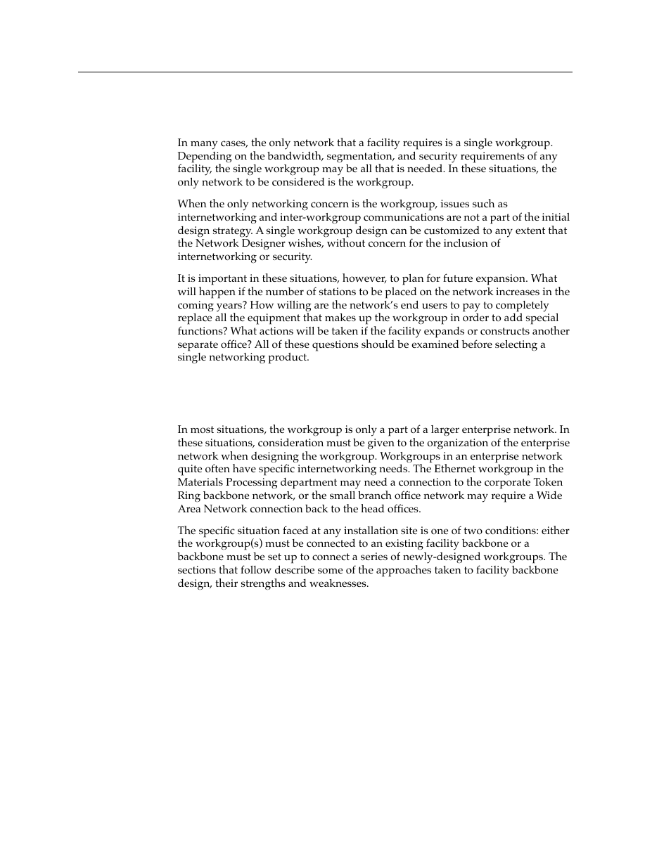 The workgroup as the network, The workgroup in the larger network | Cabletron Systems switches User Manual | Page 56 / 132