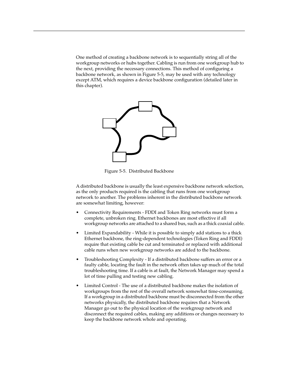 The distributed backbone | Cabletron Systems switches User Manual | Page 58 / 132