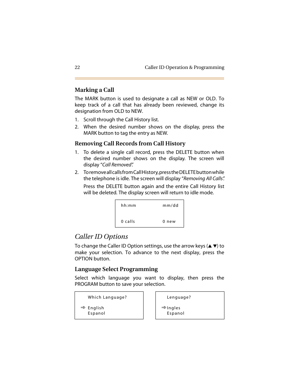 Caller id options | Cabletron Systems STARPLUS 2700 Series User Manual | Page 26 / 36