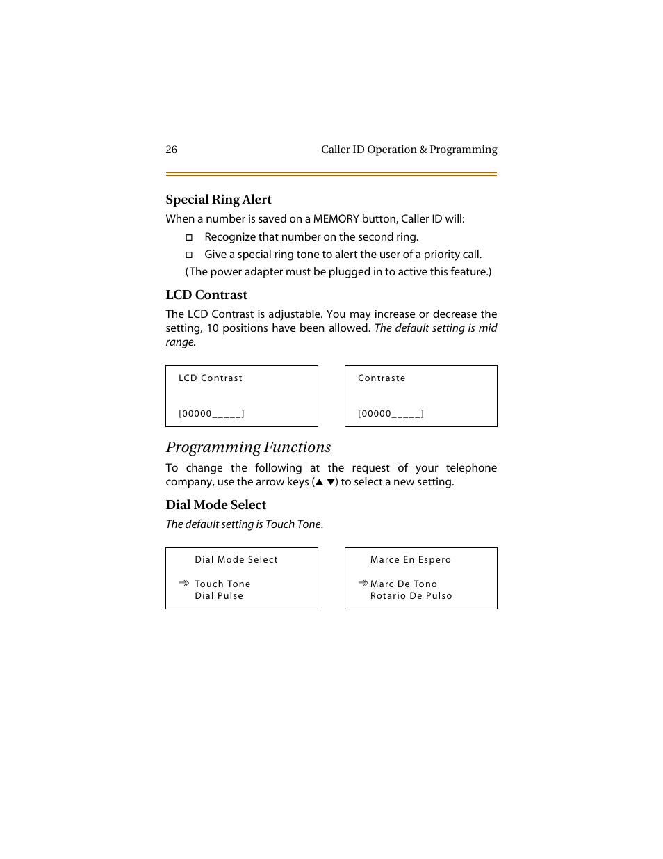 Programming functions | Cabletron Systems STARPLUS 2700 Series User Manual | Page 30 / 36