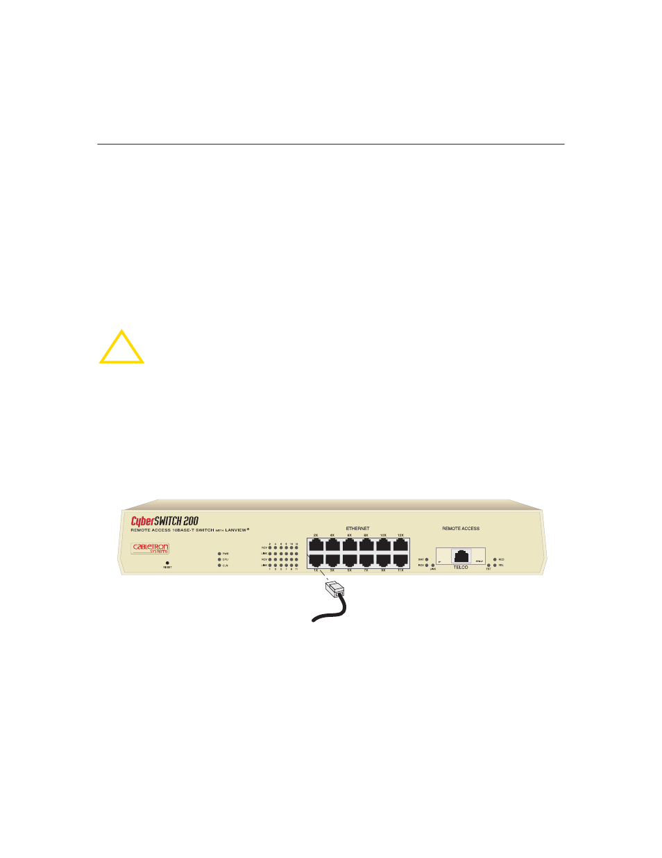 10base-t lan configuration, Connecting utp cables to ports 1 through 12, 10base-t lan configuration -3 | Connecting utp cables to ports 1 through 12 -3 | Cabletron Systems CSX200 User Manual | Page 33 / 88