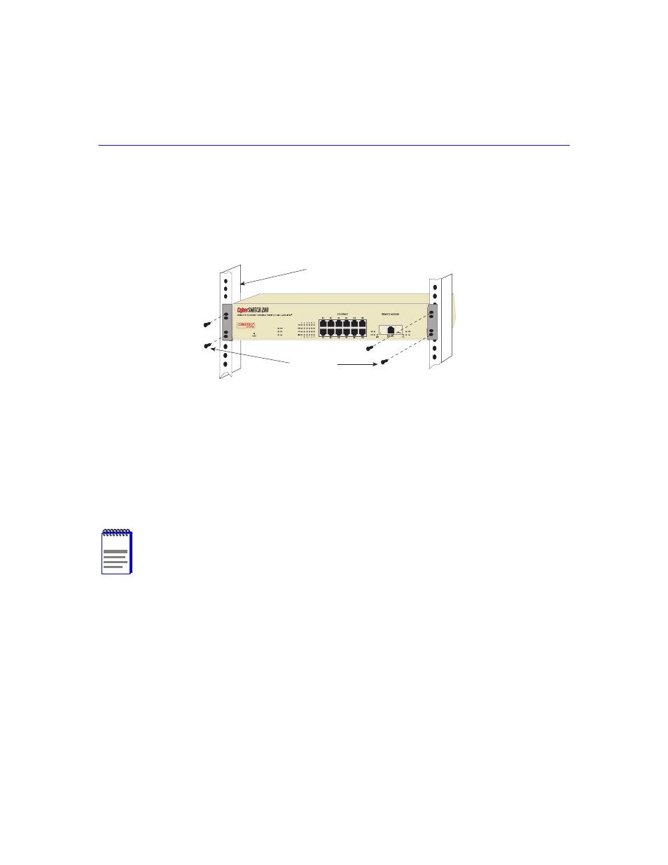 Installing the csx200 in a 19-inch rack, Powering the csx200, Installing the csx200 in a 19-inch rack -10 | Powering the csx200 -10 | Cabletron Systems CSX200 User Manual | Page 44 / 88