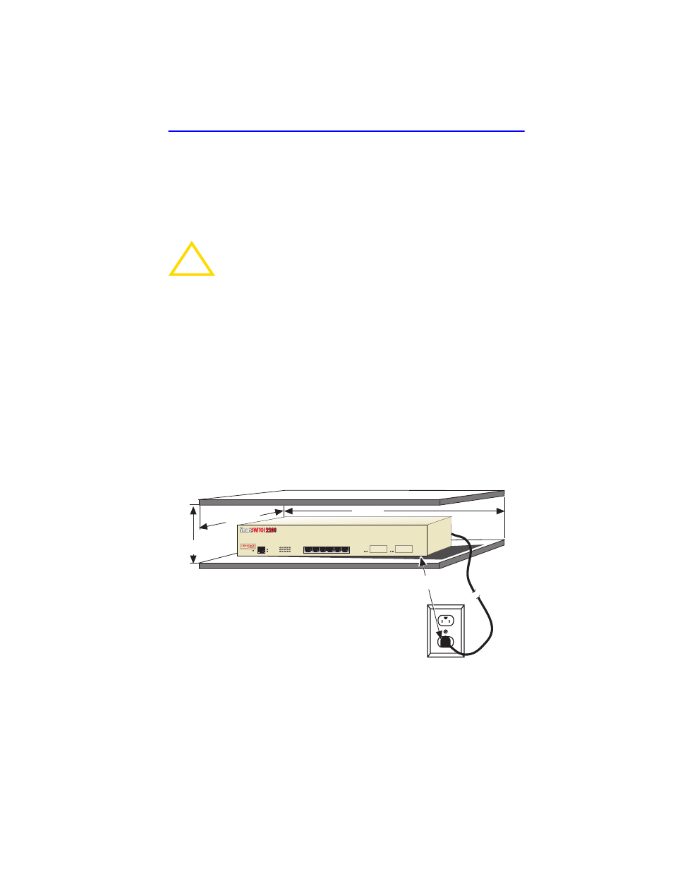 4 installing the 2h22-08r, 1 tabletop and shelf installations, Installing the 2h22-08r -3 3.4.1 | Tabletop and shelf installations -3, Section 3.4 | Cabletron Systems 2208 User Manual | Page 29 / 158