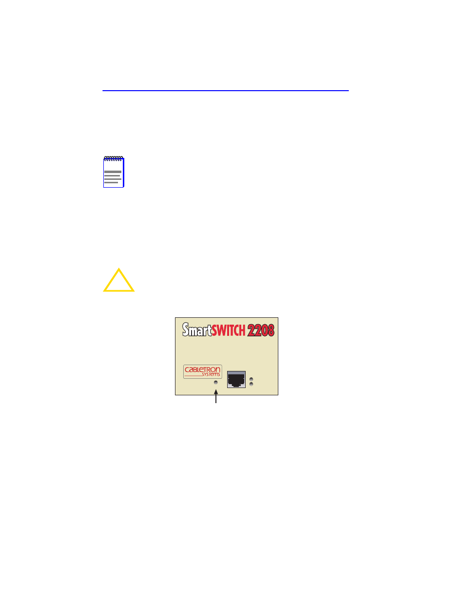 4 using the reset button, Using the reset button -6 | Cabletron Systems 2208 User Manual | Page 44 / 158