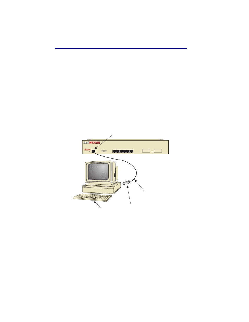 1 console cable connection, Console cable connection -4, Reset | Cabletron Systems 2208 User Manual | Page 48 / 158