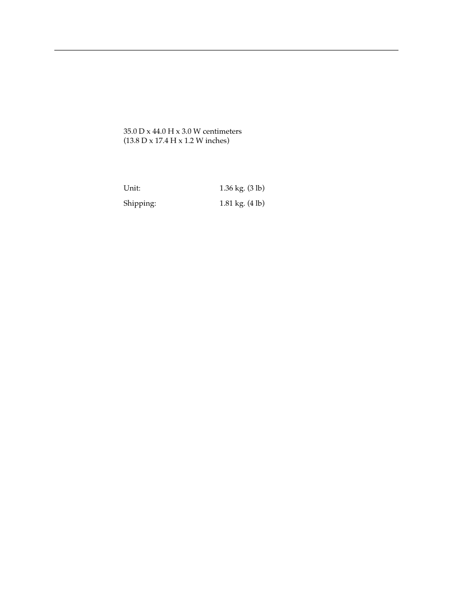 Physical, Dimensions, Weight | Cabletron Systems FDDI Repeater User Manual | Page 26 / 29