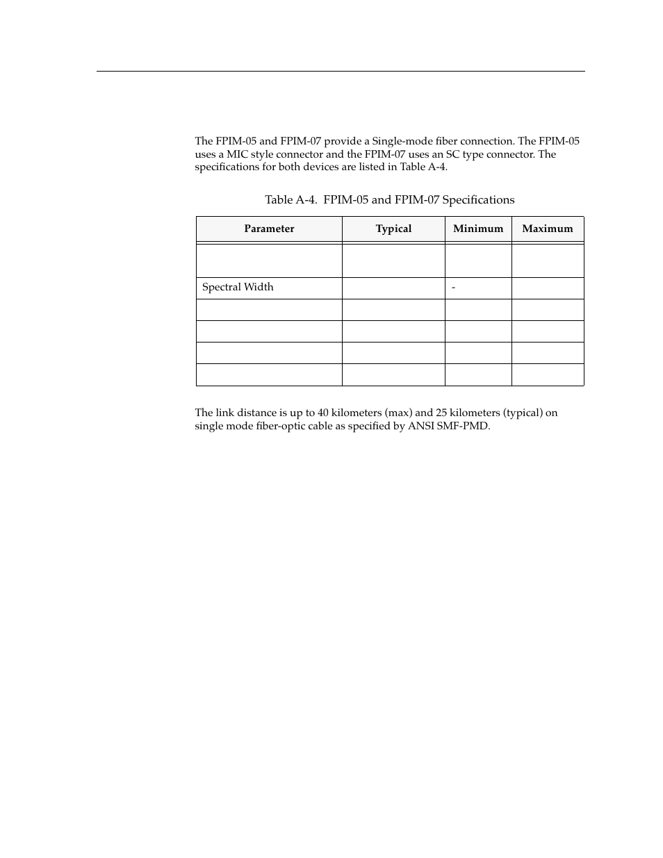 Fpim-05 and fpim-07 | Cabletron Systems FDDI Repeater User Manual | Page 29 / 29