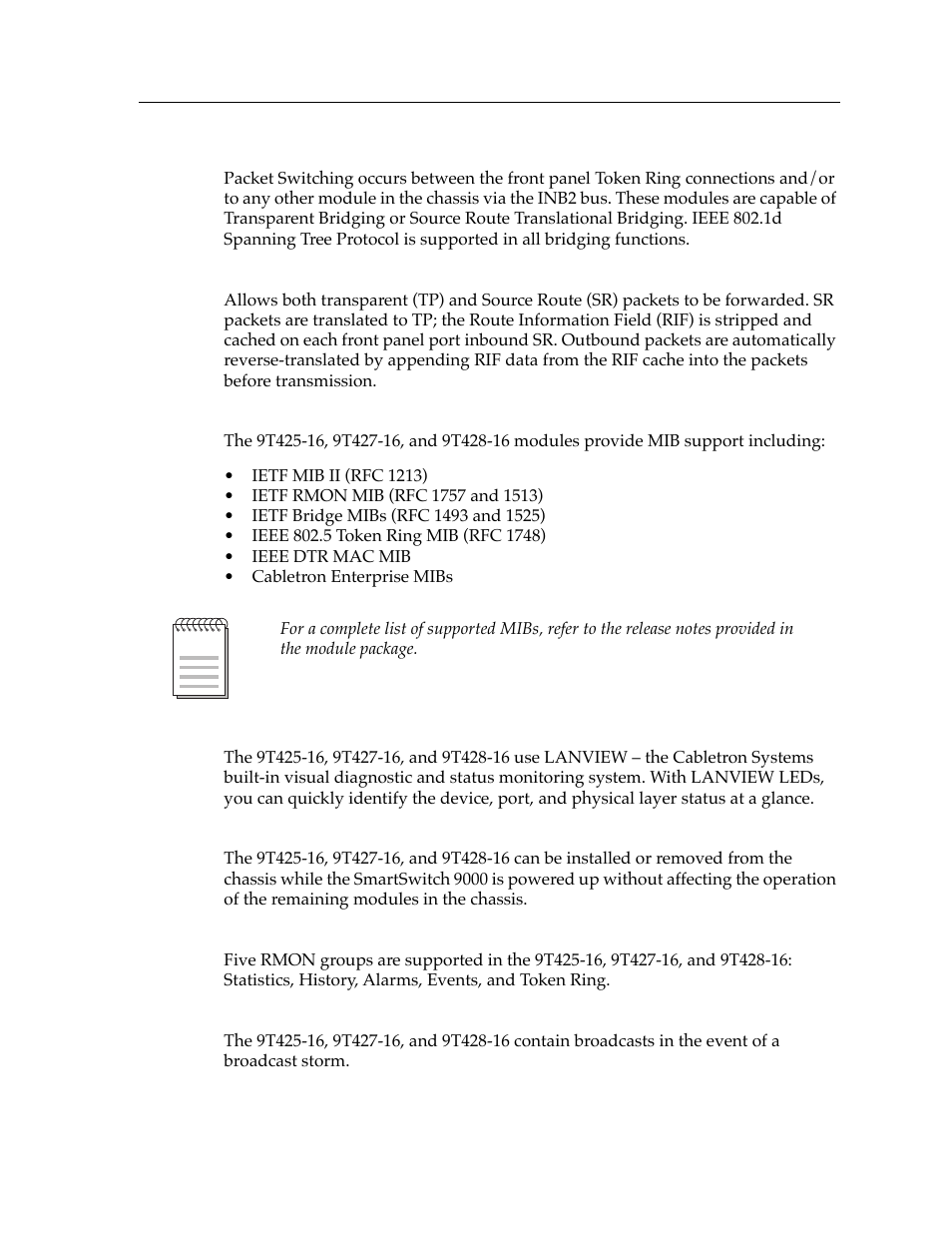 Cabletron Systems 9T428-16 User Manual | Page 11 / 40