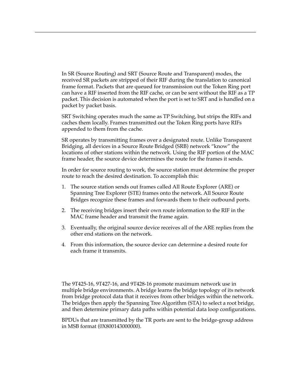 Spanning tree algorithm - ieee 802.1d | Cabletron Systems 9T428-16 User Manual | Page 28 / 40