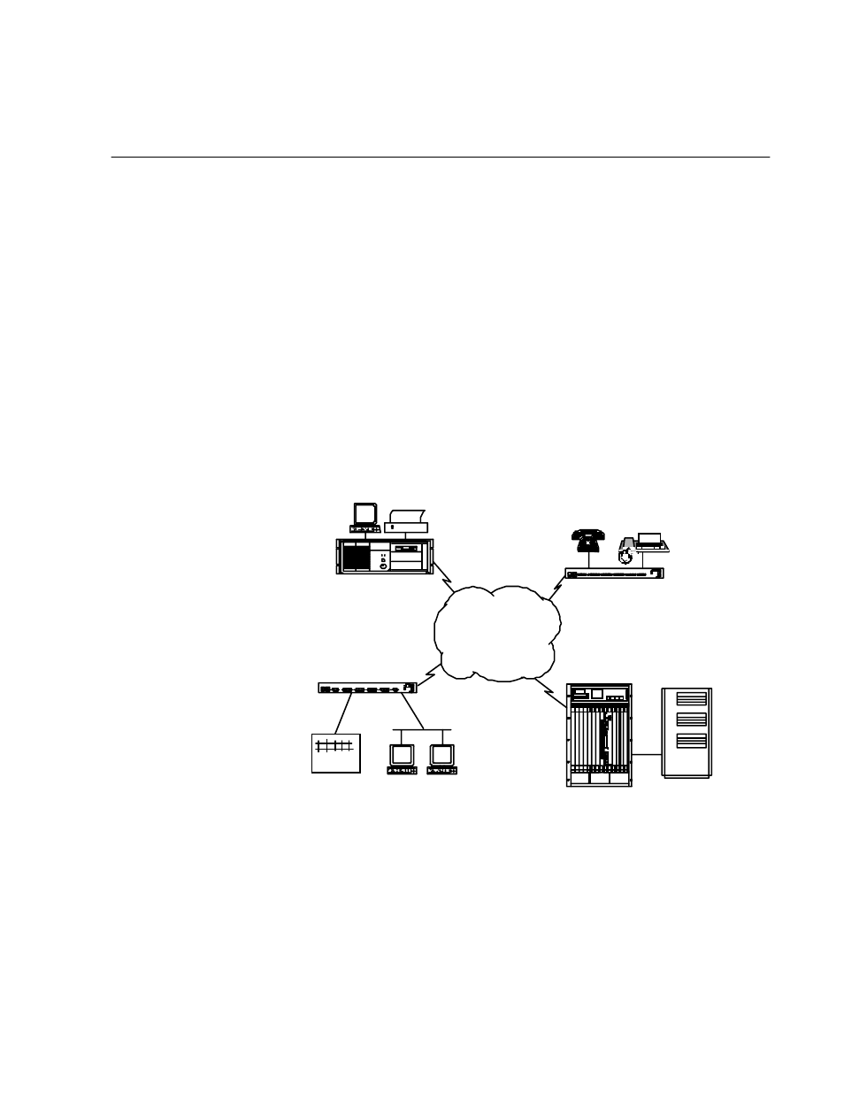 Chapter 1 product overview, Chapter 1, Product overview | Network example -1 | Cabletron Systems 1800 User Manual | Page 21 / 448