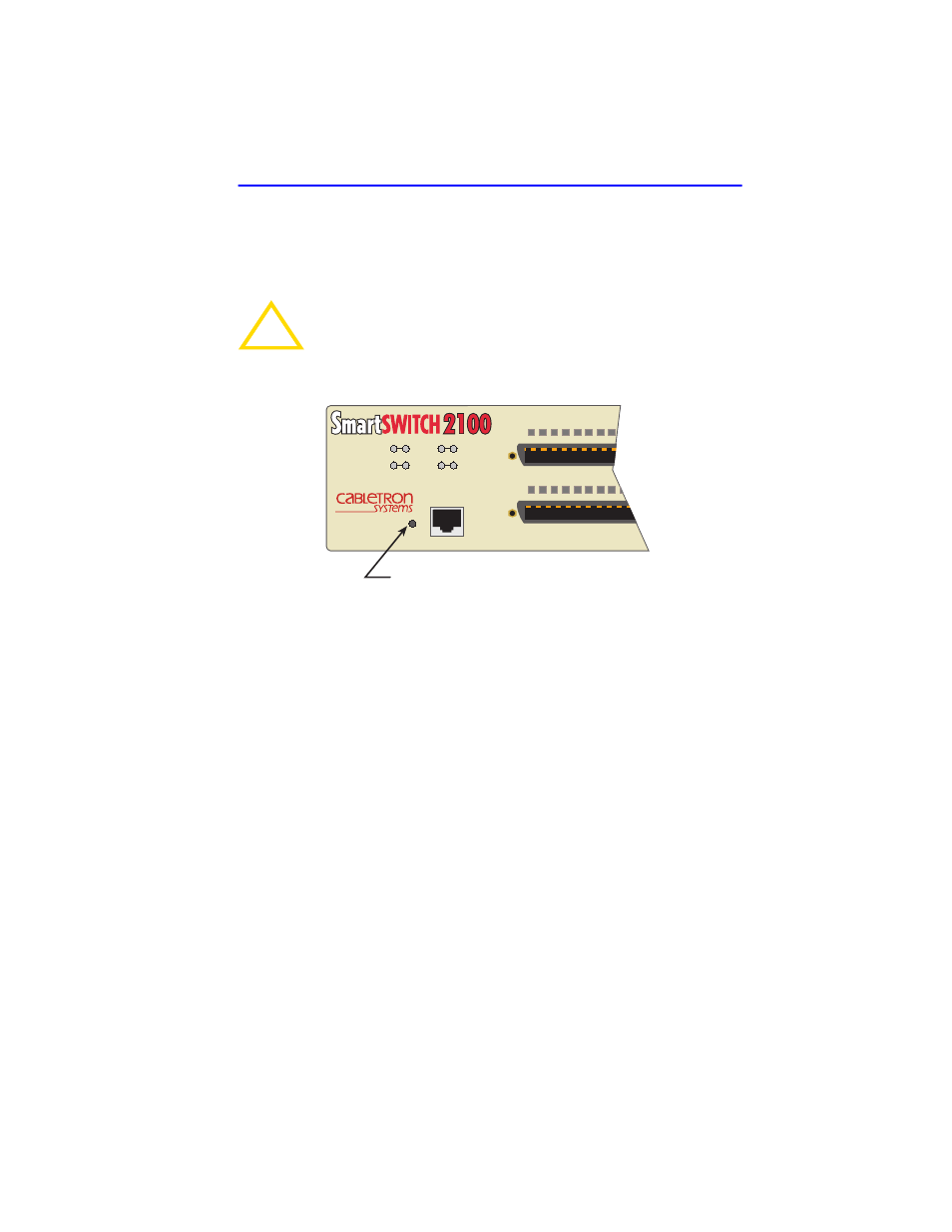 4 using the reset button, Using the reset button -7 | Cabletron Systems 2E43-51R User Manual | Page 47 / 168