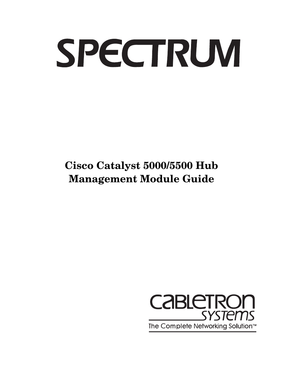 Cabletron Systems 5500 User Manual | 83 pages