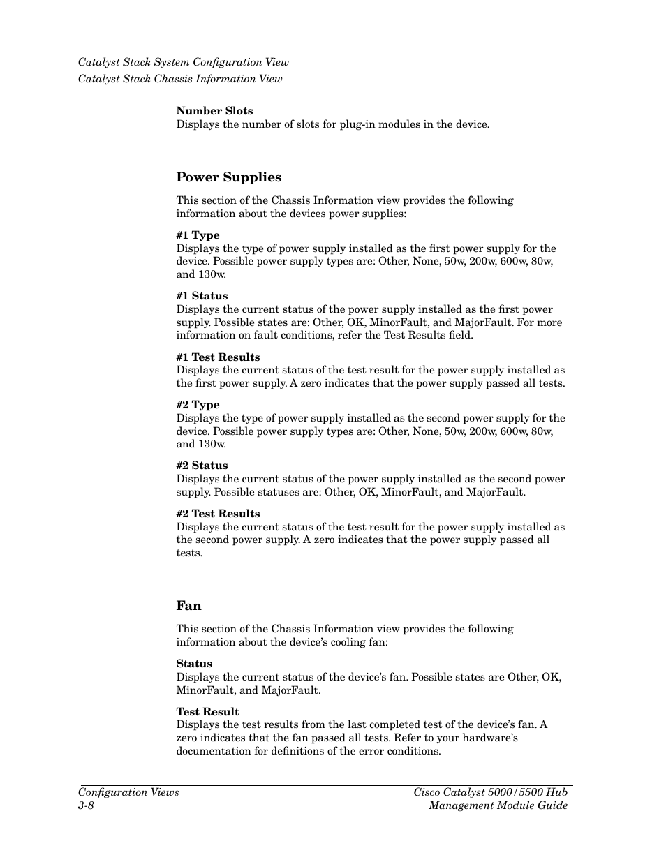 Power supplies, Power supplies -8 fan -8 | Cabletron Systems 5500 User Manual | Page 47 / 83