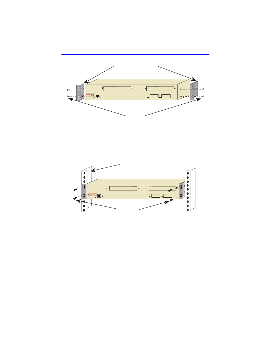 Bonding the rackmount brackets to, The 2m46-04rdc, Which discusses the gr-1089-core section 9 | To the 2m46-04r as shown in, Figure 3-3, Figure 3-3 installing the rackmount brackets, Reset | Cabletron Systems 2M46-04R User Manual | Page 30 / 150