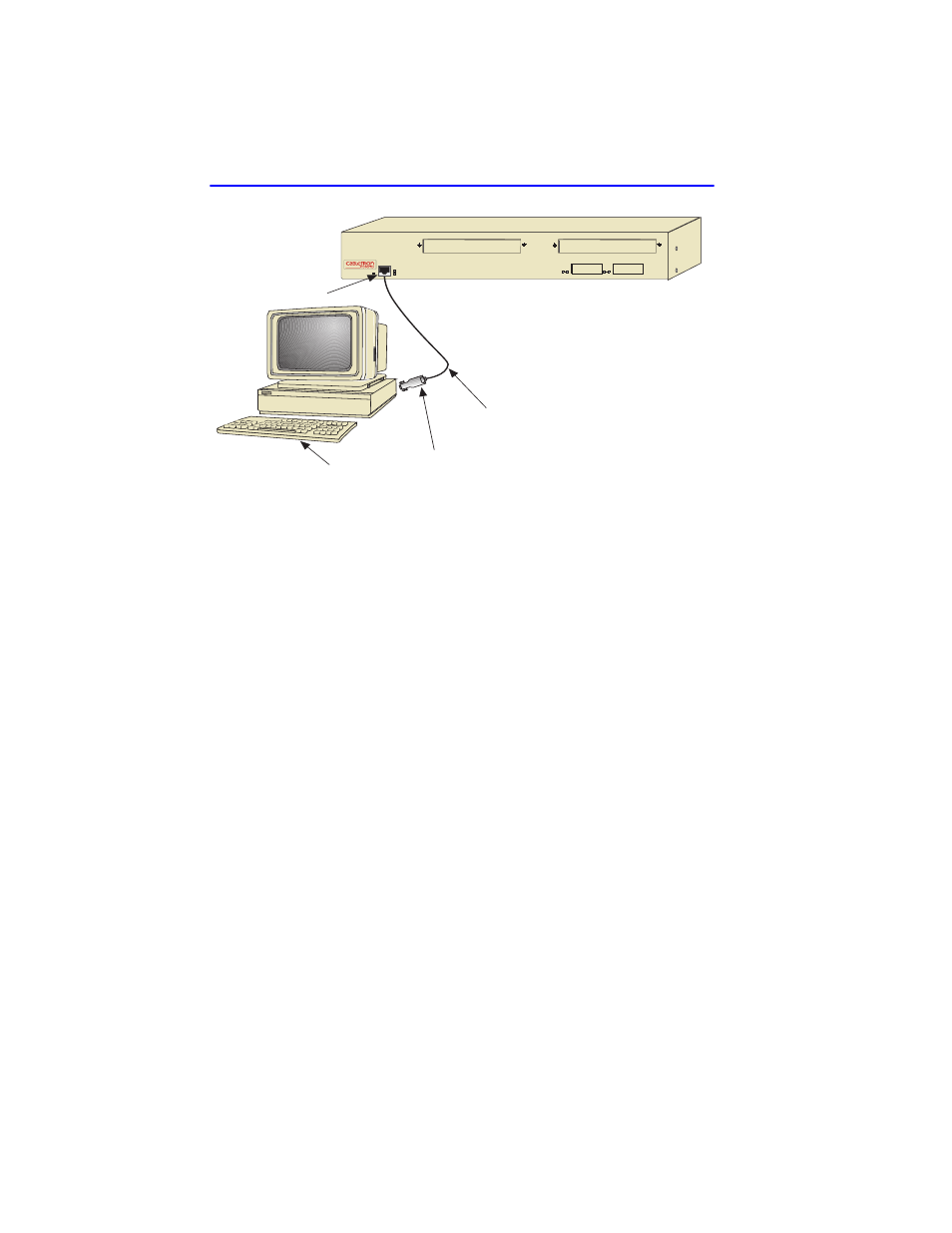 Figure 5-1 management terminal connection, Reset | Cabletron Systems 2M46-04R User Manual | Page 52 / 150