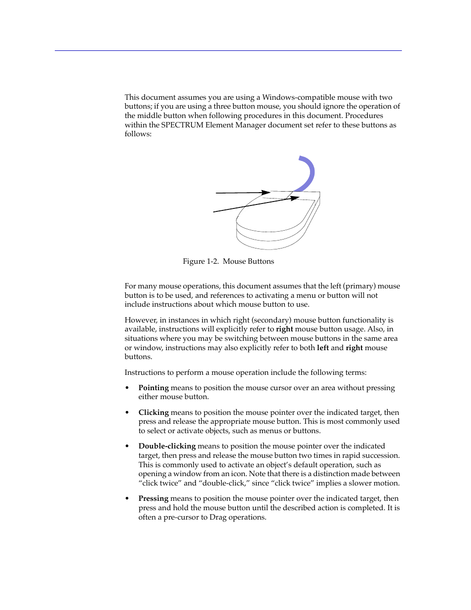 Using the mouse, Using the mouse -6 | Cabletron Systems Lancast Media Converter 7000 User Manual | Page 14 / 108