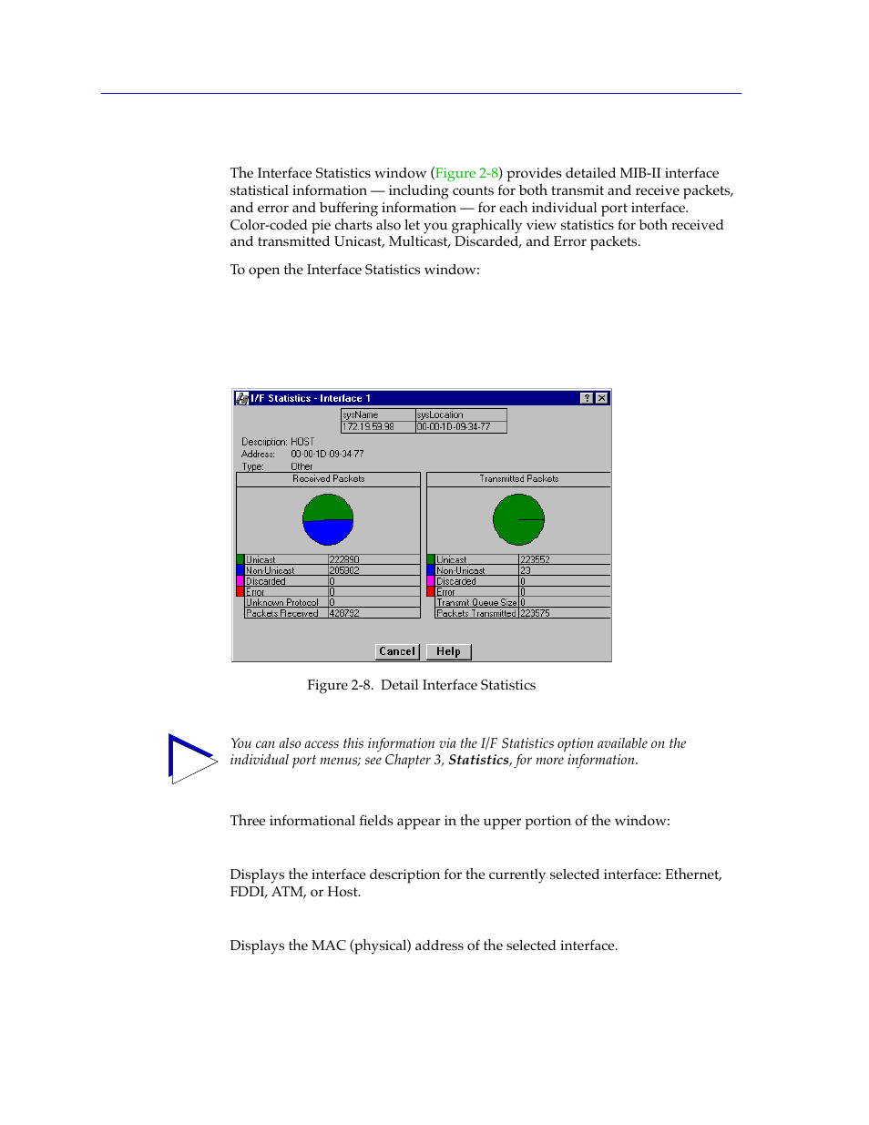 Viewing interface detail, Viewing interface detail -18 | Cabletron Systems Lancast Media Converter 7000 User Manual | Page 34 / 108