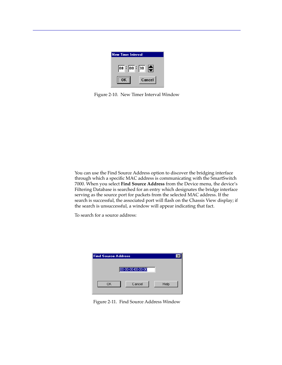 Using the find source address feature, Using the find source address feature -22 | Cabletron Systems Lancast Media Converter 7000 User Manual | Page 38 / 108