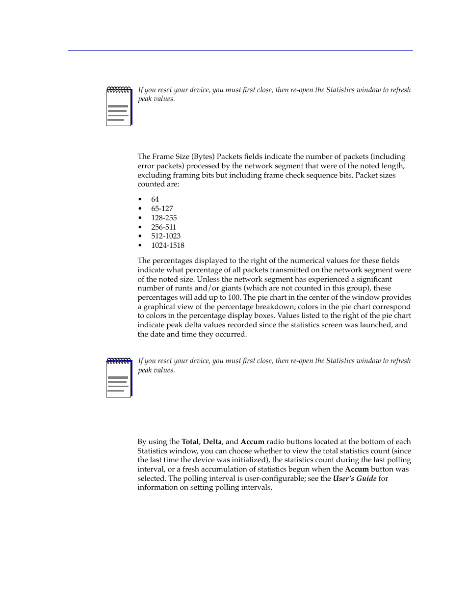 Viewing total, delta, and accumulated statistics, For mor | Cabletron Systems Lancast Media Converter 7000 User Manual | Page 53 / 108