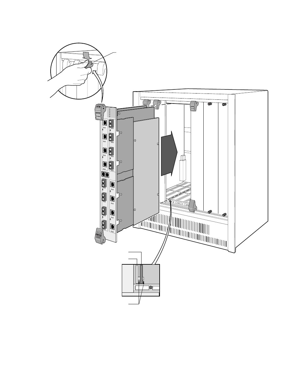 Figure 2-3 installing the smartcell 6a000, Installing the smartcell 6a000 -5 | Cabletron Systems SmartCell 6A000 User Manual | Page 23 / 102