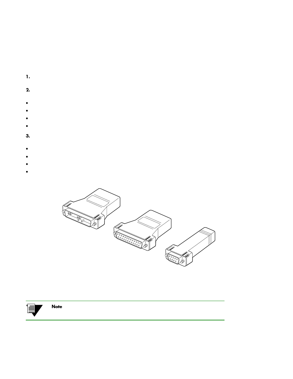 4 configuring the switch, Figure 2-4 adapters provided for connecting to the, Configuring the switch -6 | Adapters provided for connecting to the switch -6 | Cabletron Systems SmartCell 6A000 User Manual | Page 24 / 102