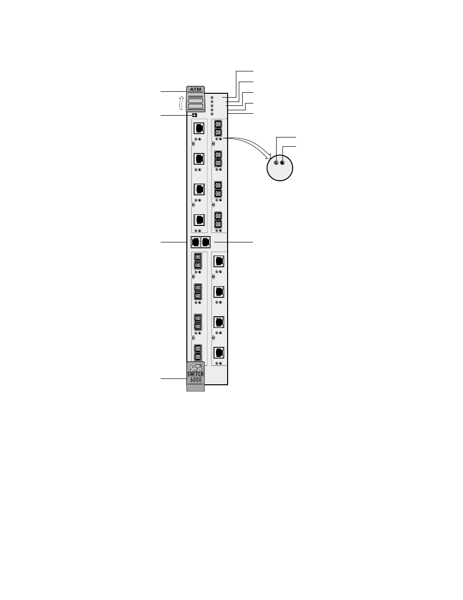 Figure a-1 front panel, A.1.2 cpu module, A.1.2 | Cabletron Systems SmartCell 6A000 User Manual | Page 66 / 102