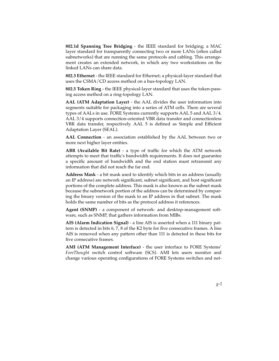 Glossary | Cabletron Systems SFCS-200BX User Manual | Page 159 / 180