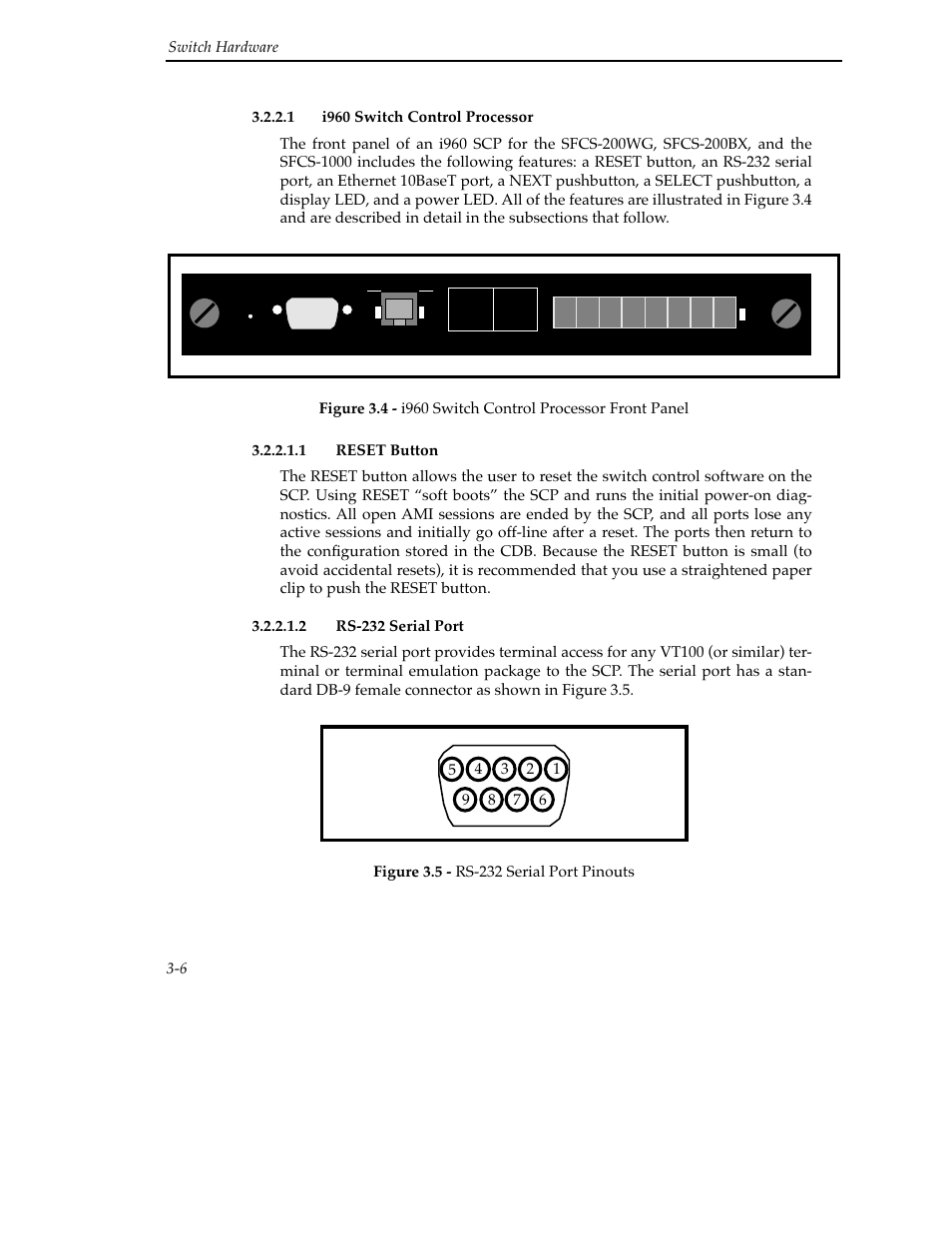 1 i960 switch control processor, 1 i960 switch control processor -6 | Cabletron Systems SFCS-200BX User Manual | Page 32 / 180