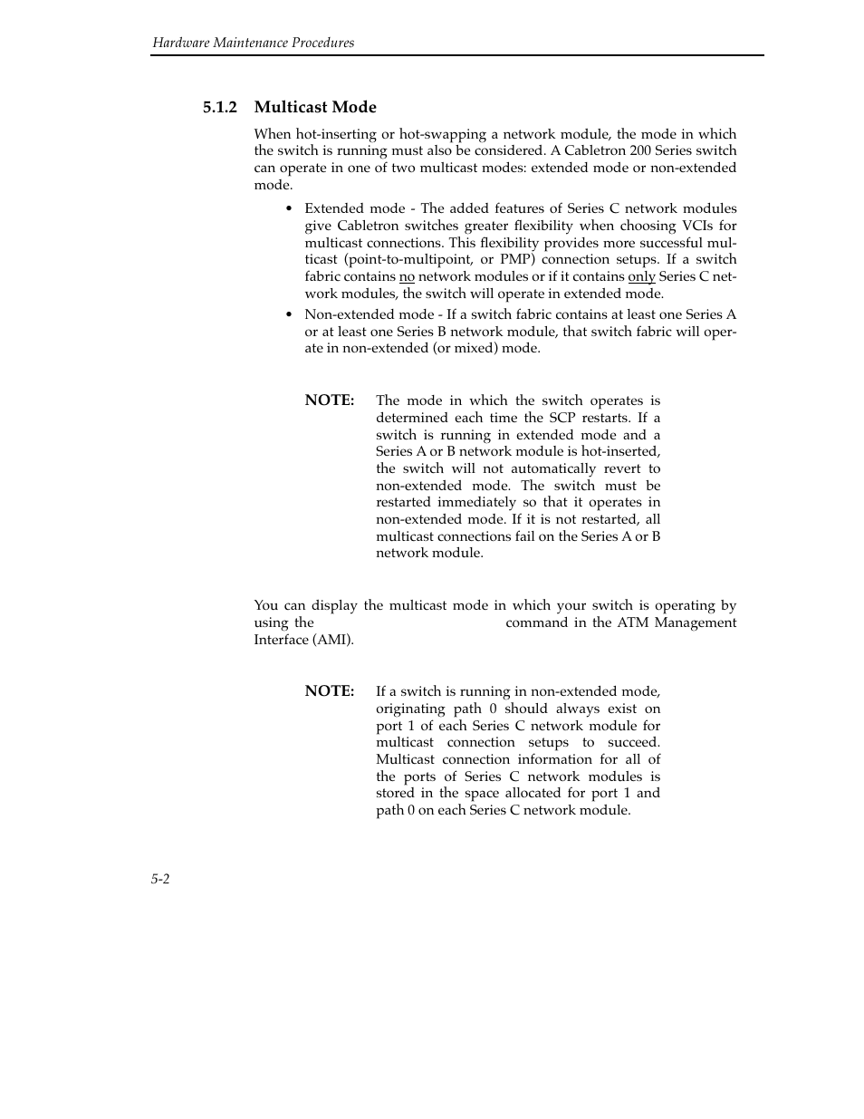 2 multicast mode, 2 multicast mode -2 | Cabletron Systems SFCS-200BX User Manual | Page 68 / 180