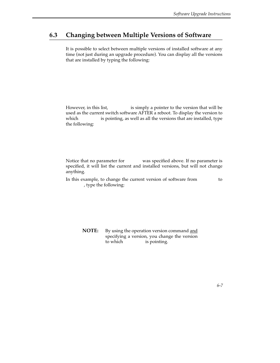 3 changing between multiple versions of software | Cabletron Systems SFCS-200BX User Manual | Page 91 / 180