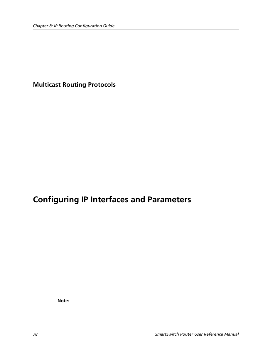 Multicast routing protocols, Configuring ip interfaces and parameters, Configuring ip interfaces and | Cabletron Systems SMARTSWITCH ROUTER 9032578-05 User Manual | Page 104 / 398