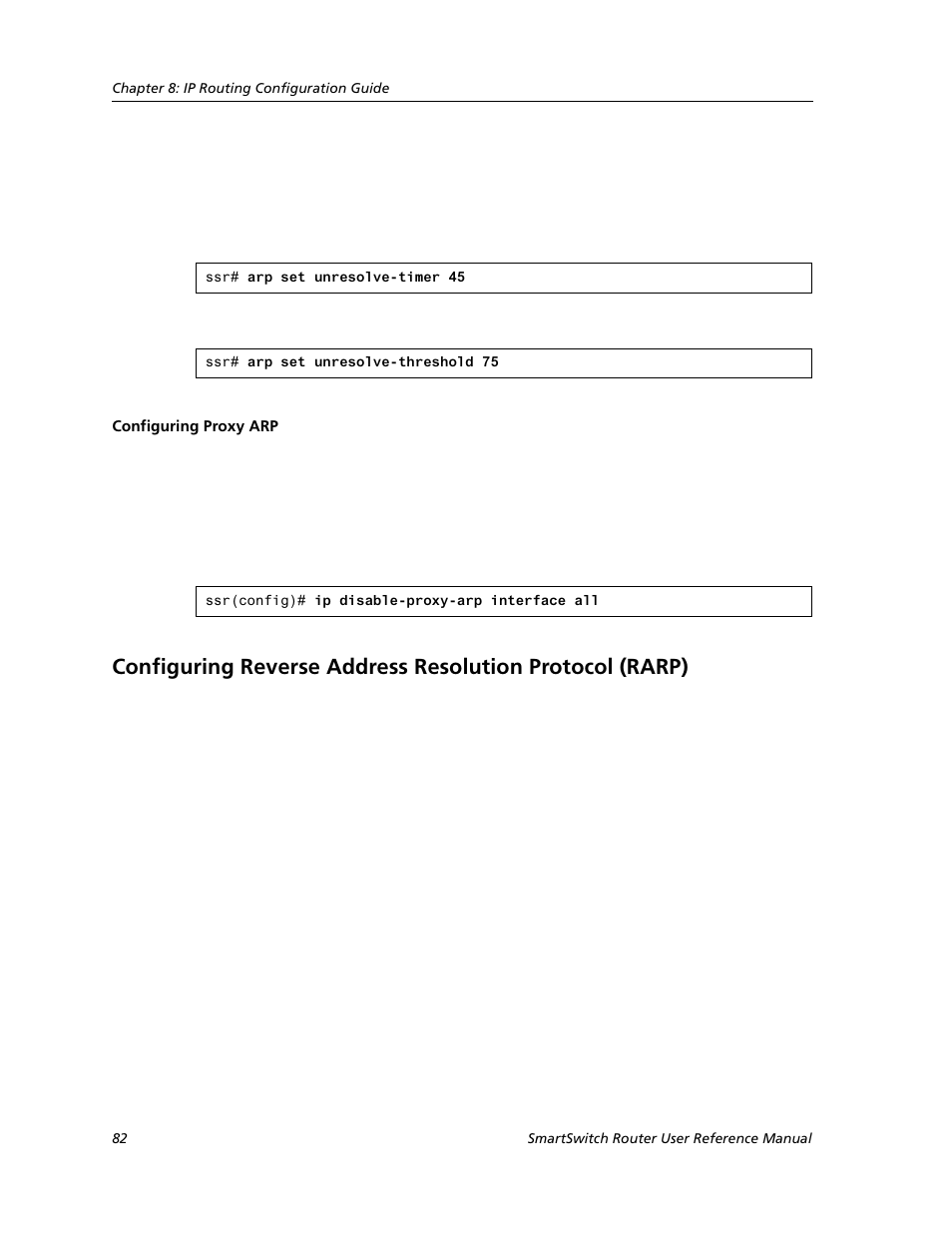 Configuring proxy arp | Cabletron Systems SMARTSWITCH ROUTER 9032578-05 User Manual | Page 108 / 398