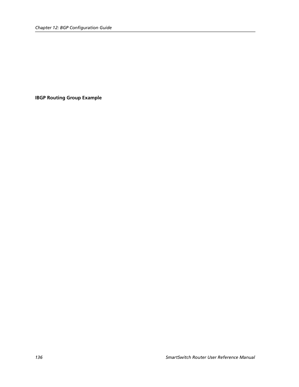 Ibgp routing group example | Cabletron Systems SMARTSWITCH ROUTER 9032578-05 User Manual | Page 162 / 398