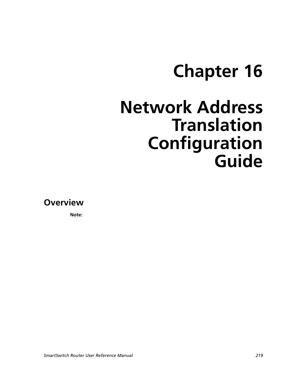 Network address translation configuration guide, Overview | Cabletron Systems SMARTSWITCH ROUTER 9032578-05 User Manual | Page 245 / 398