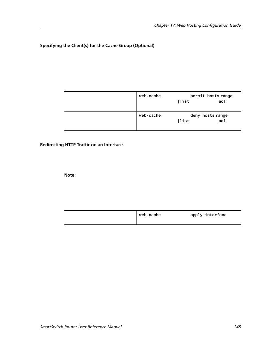 Redirecting http traffic on an interface | Cabletron Systems SMARTSWITCH ROUTER 9032578-05 User Manual | Page 271 / 398