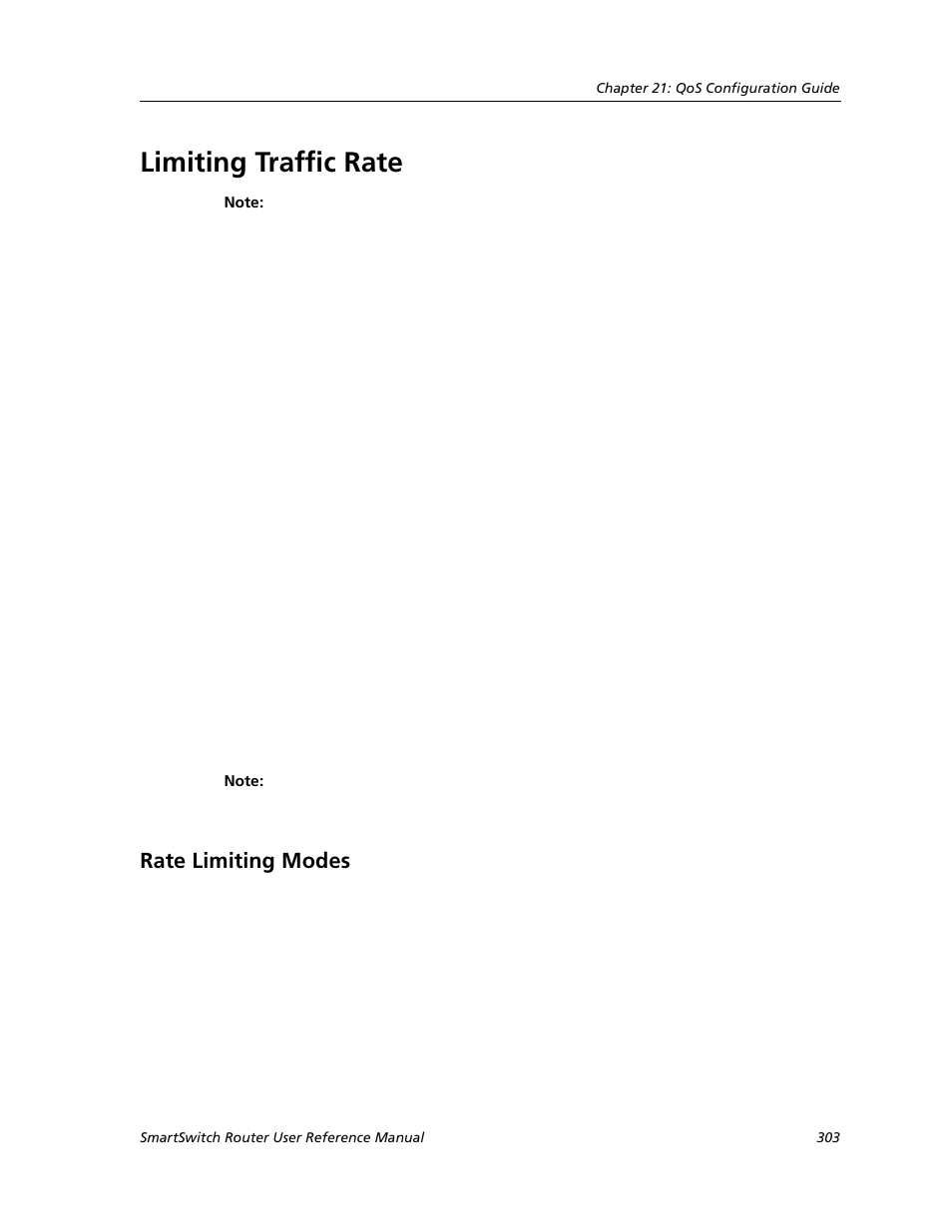 Limiting traffic rate, Rate limiting modes | Cabletron Systems SMARTSWITCH ROUTER 9032578-05 User Manual | Page 329 / 398