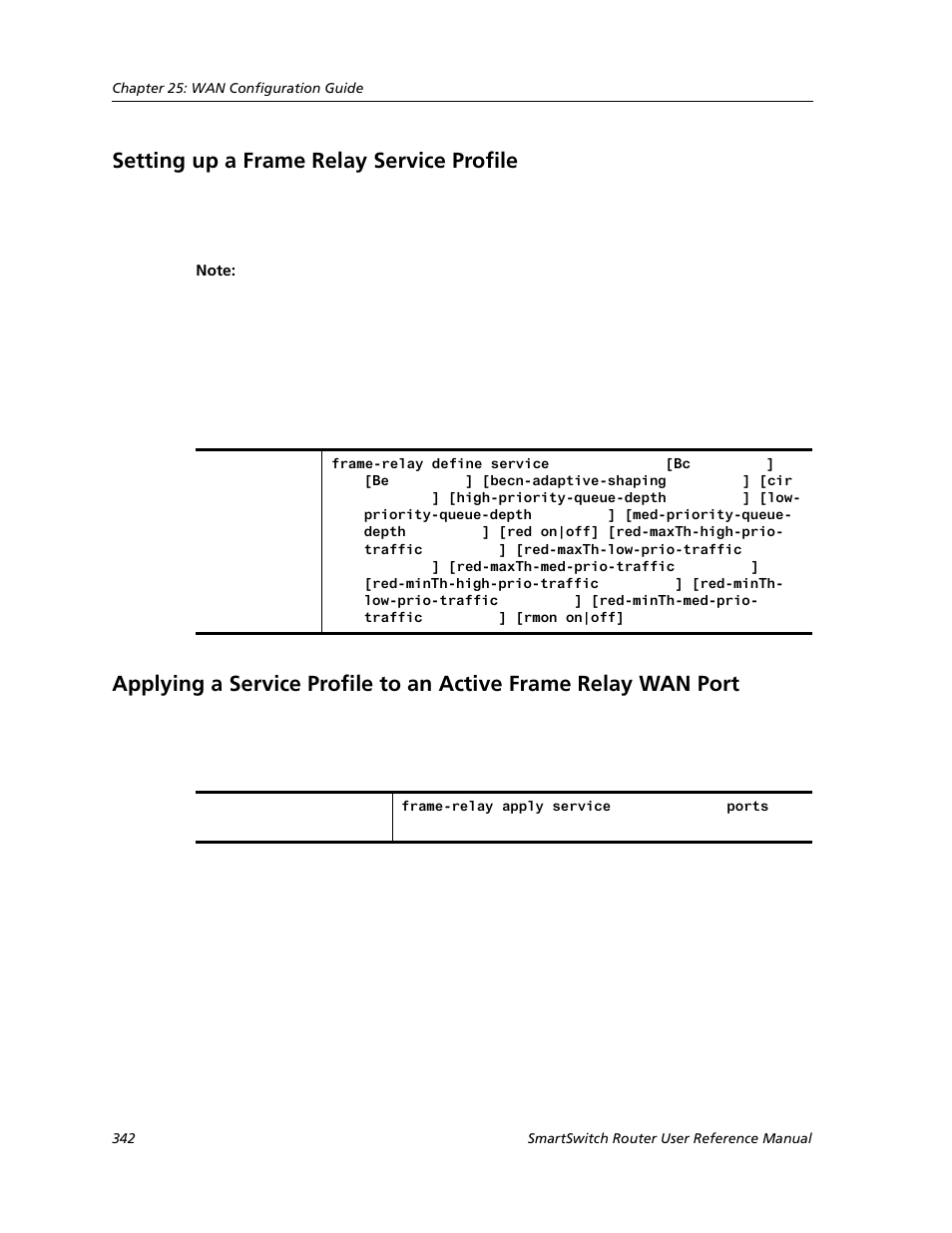 Setting up a frame relay service profile | Cabletron Systems SMARTSWITCH ROUTER 9032578-05 User Manual | Page 368 / 398
