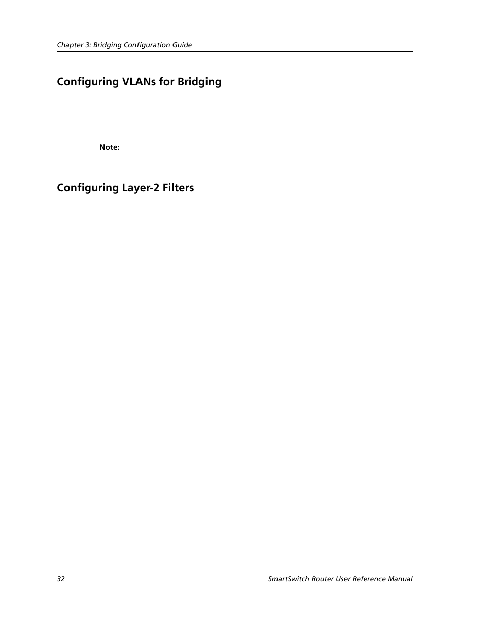 Configuring vlans for bridging, Configuring layer-2 filters | Cabletron Systems SMARTSWITCH ROUTER 9032578-05 User Manual | Page 58 / 398