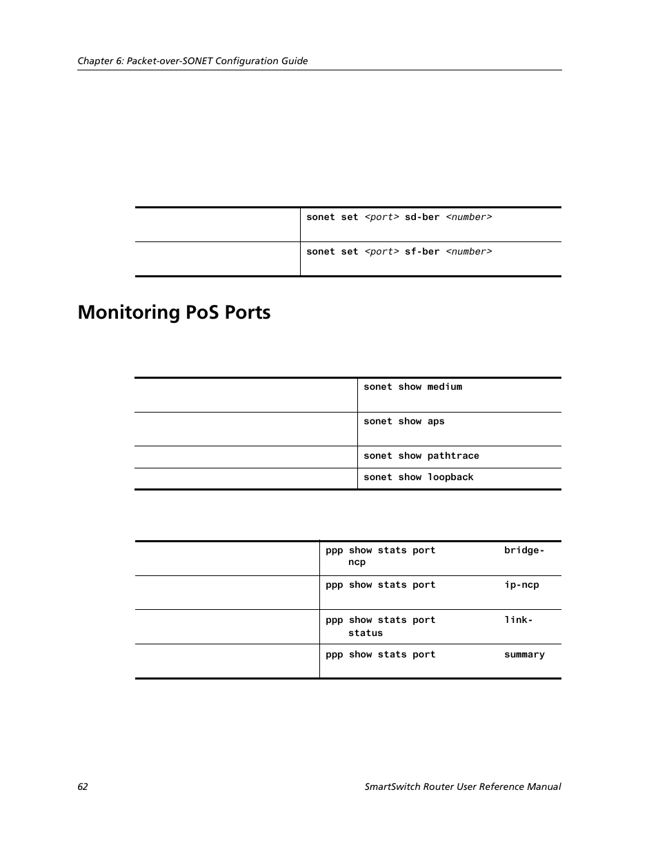 Monitoring pos ports | Cabletron Systems SMARTSWITCH ROUTER 9032578-05 User Manual | Page 88 / 398