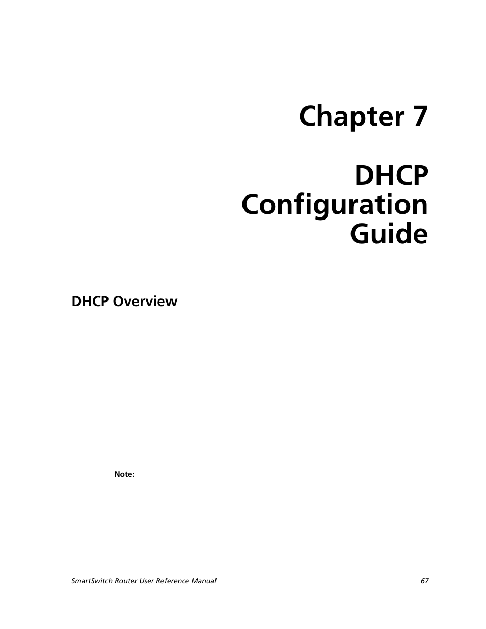 Dhcp configuration guide, Dhcp overview, Chapter 7: dhcp configuration guide | Chapter 7 dhcp configuration guide | Cabletron Systems SMARTSWITCH ROUTER 9032578-05 User Manual | Page 93 / 398