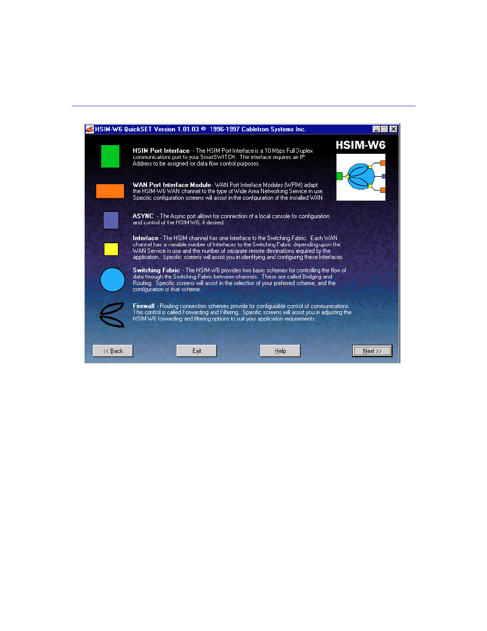 Hsim configuration | Cabletron Systems HSIM-W6 User Manual | Page 75 / 258